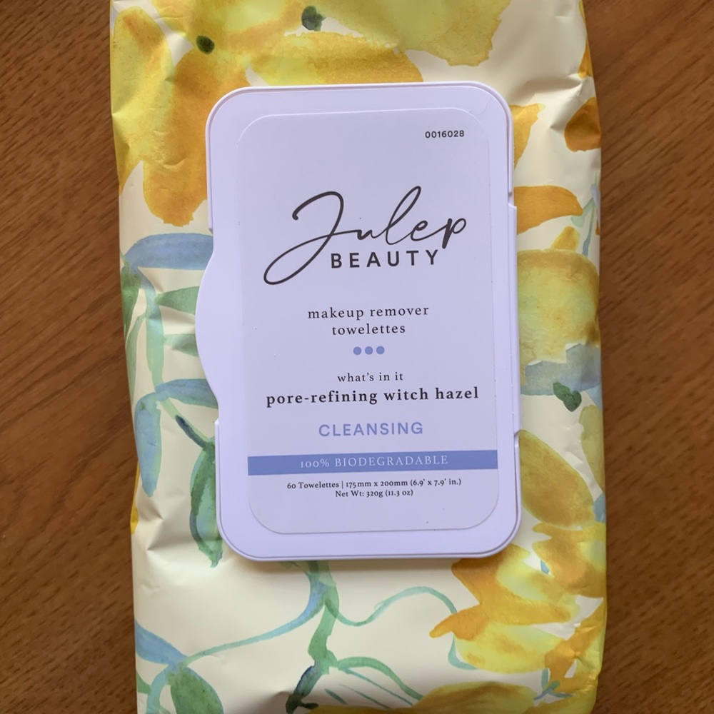 Julep Beauty makeup remover wipes with free neutrogenia mini wipes/to go